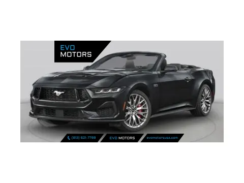 White 2025 Ford Mustang EcoBoost Premium CONVERTIBLE for sale in Seffner, FL