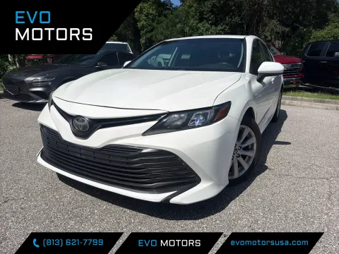 White 2019 Toyota Camry LE for sale in Seffner, FL