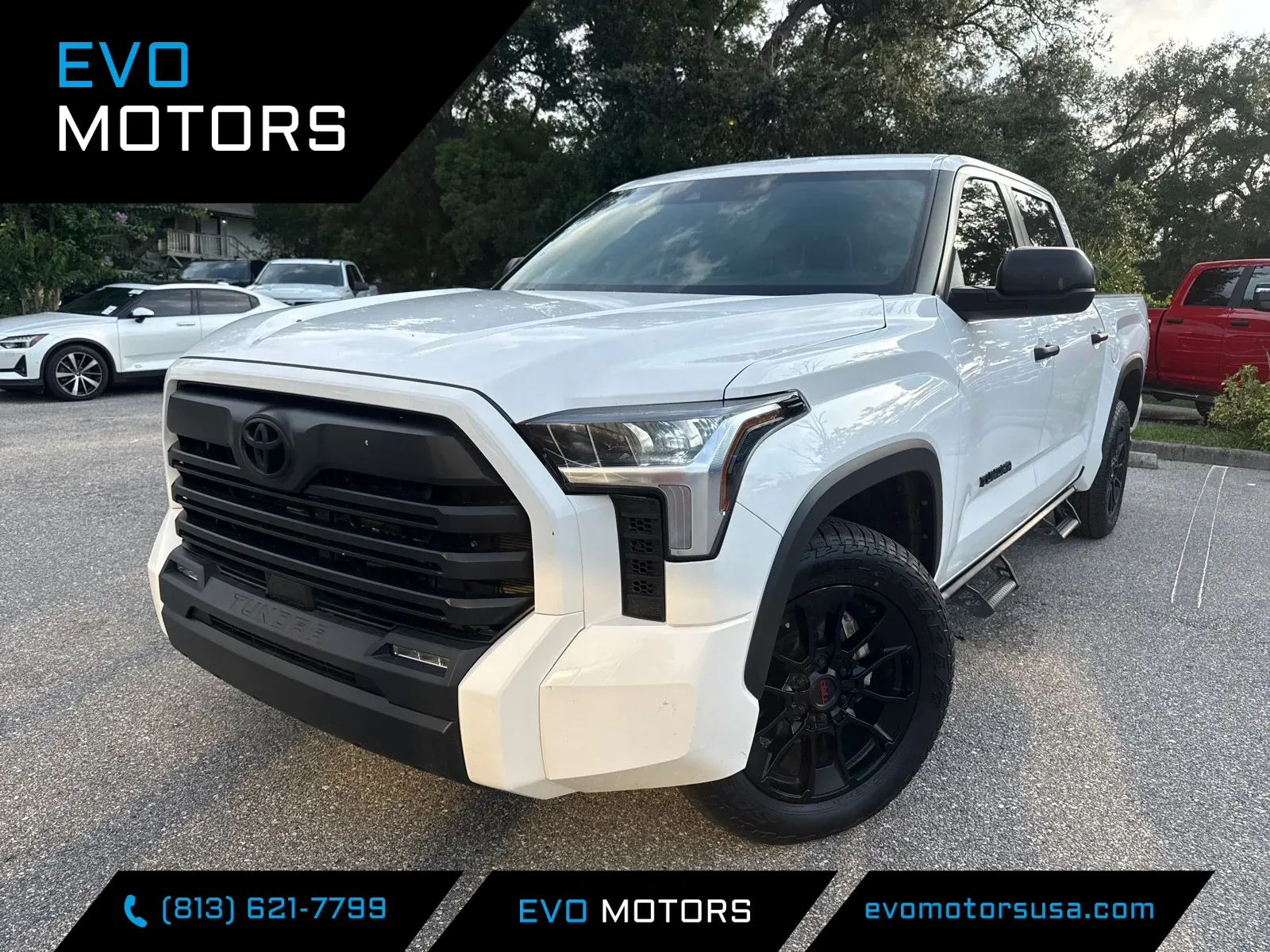 White 2025 Toyota Tundra SR5 w/20in TRD WHEELS & RUNNING BOARDS for sale in Seffner, FL