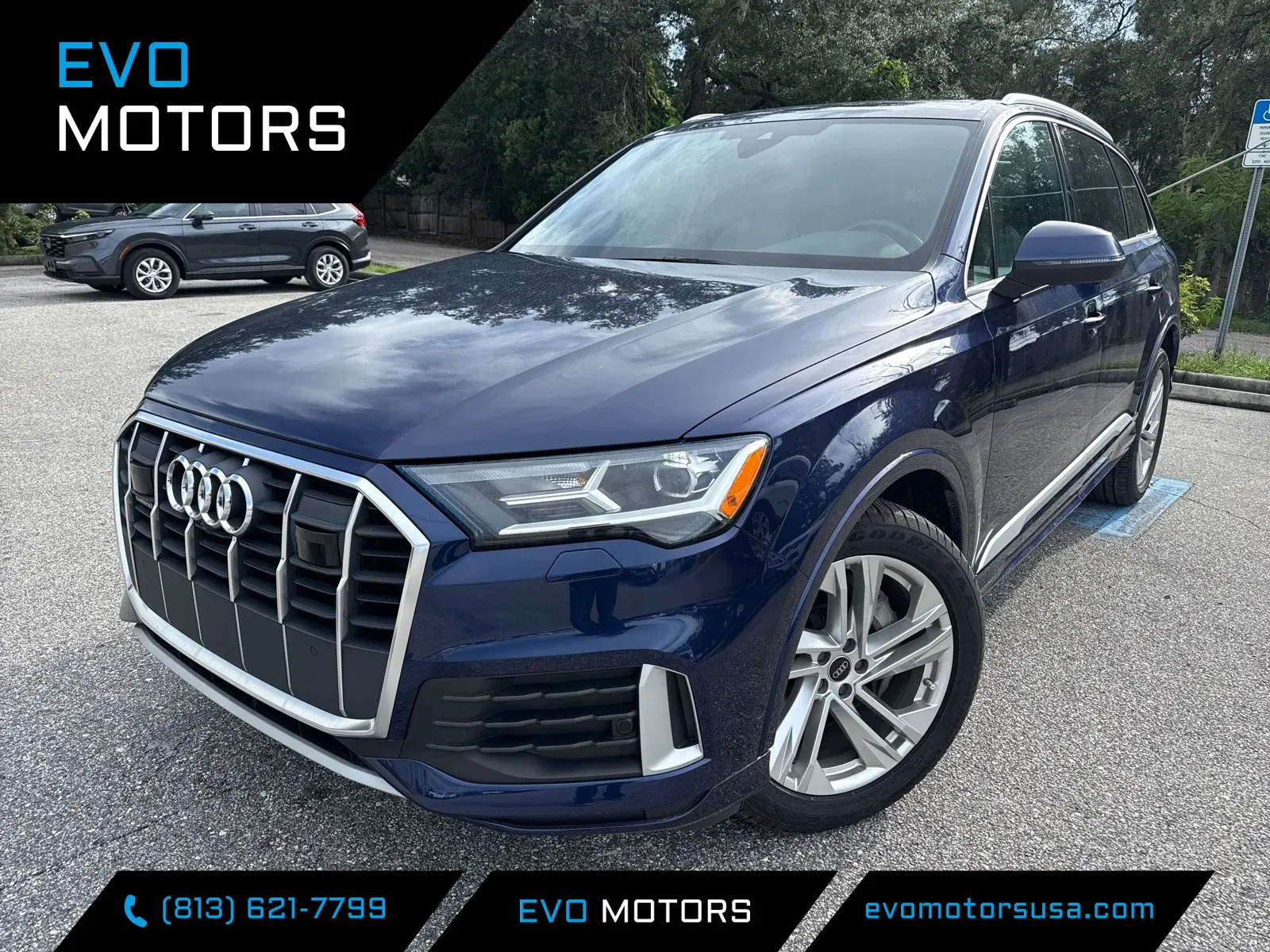 Blue 2023 Audi Q7 Premium w/CONVENIENCE PACKAGE for sale in Seffner, FL