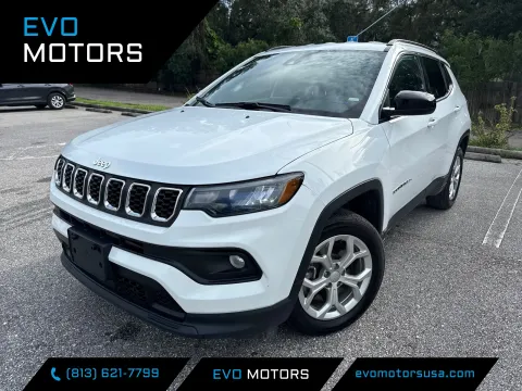 White 2024 Jeep Compass Latitude for sale in Seffner, FL