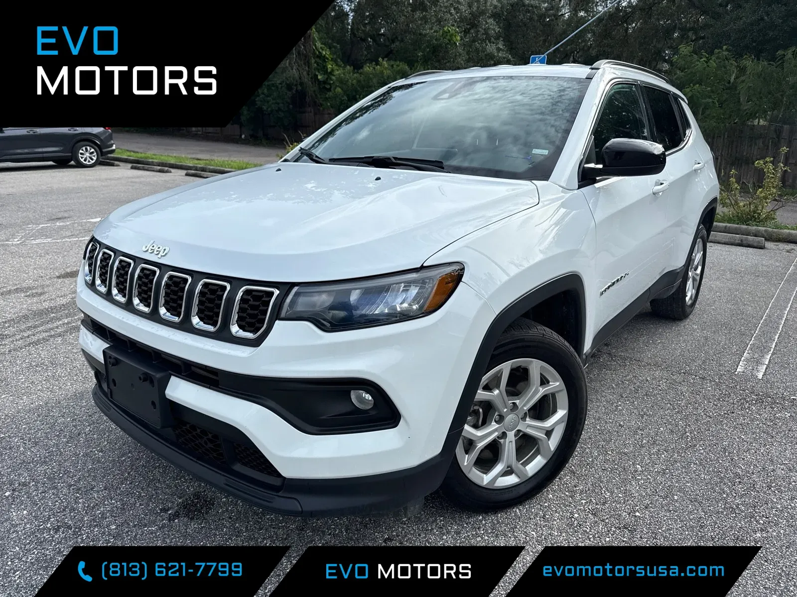 White 2024 Jeep Compass Latitude for sale in Seffner, FL
