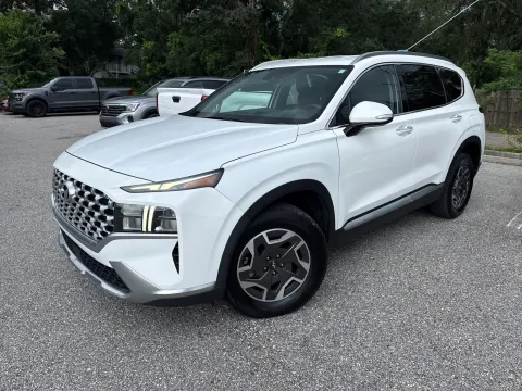 Photos of 2022 Hyundai Santa Fe Hybrid Blue for sale in Seffner, FL at Evo Motors