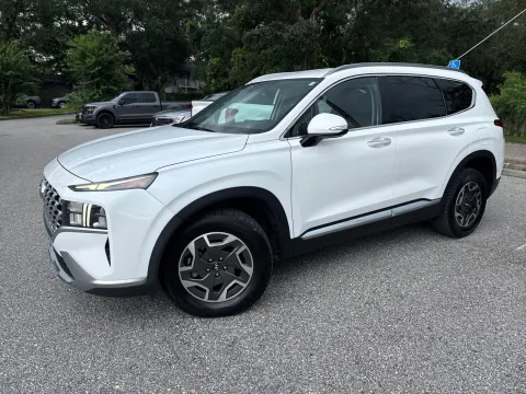 Another view of 2022 Hyundai Santa Fe Hybrid Blue for sale in Seffner, FL at Evo Motors