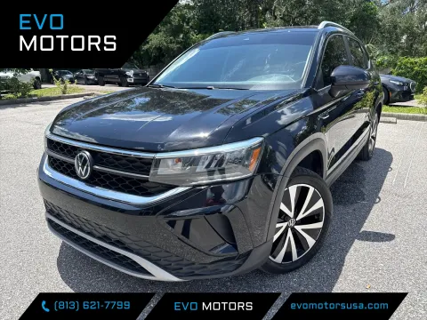 Black 2023 Volkswagen Taos SE W/PANORAMIC SUNROOF for sale in Seffner, FL