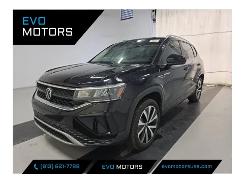 Black 2023 Volkswagen Taos SE W/PANORAMIC SUNROOF for sale in Seffner, FL