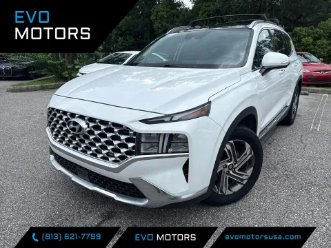 White 2023 Hyundai Santa Fe SEL W/PREMIUM PACKAGE LTHR. PANO. for sale in Seffner, FL