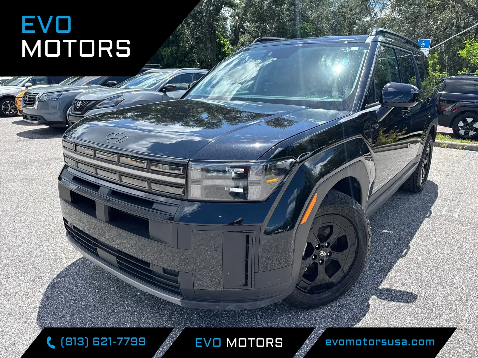 Black 2025 Hyundai Santa Fe XRT AWD W/LTHR & SUNR. for sale in Seffner, FL