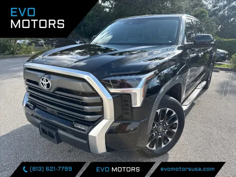 Black 2023 Toyota Tundra Limited Crew Cab Short Bed for sale in Seffner, FL