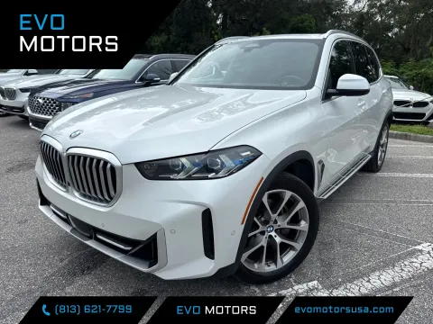 White 2024 BMW X5 sDrive40i w/PREMIUM PKG. PANO SUNR. HARMON KARDON for sale in Seffner, FL