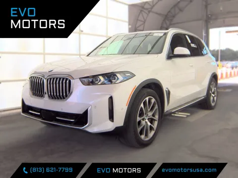 White 2024 BMW X5 sDrive40i w/PREMIUM PKG. PANO SUNR. HARMON KARDON for sale in Seffner, FL