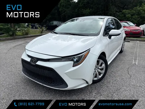 White 2021 Toyota Corolla LE for sale in Seffner, FL