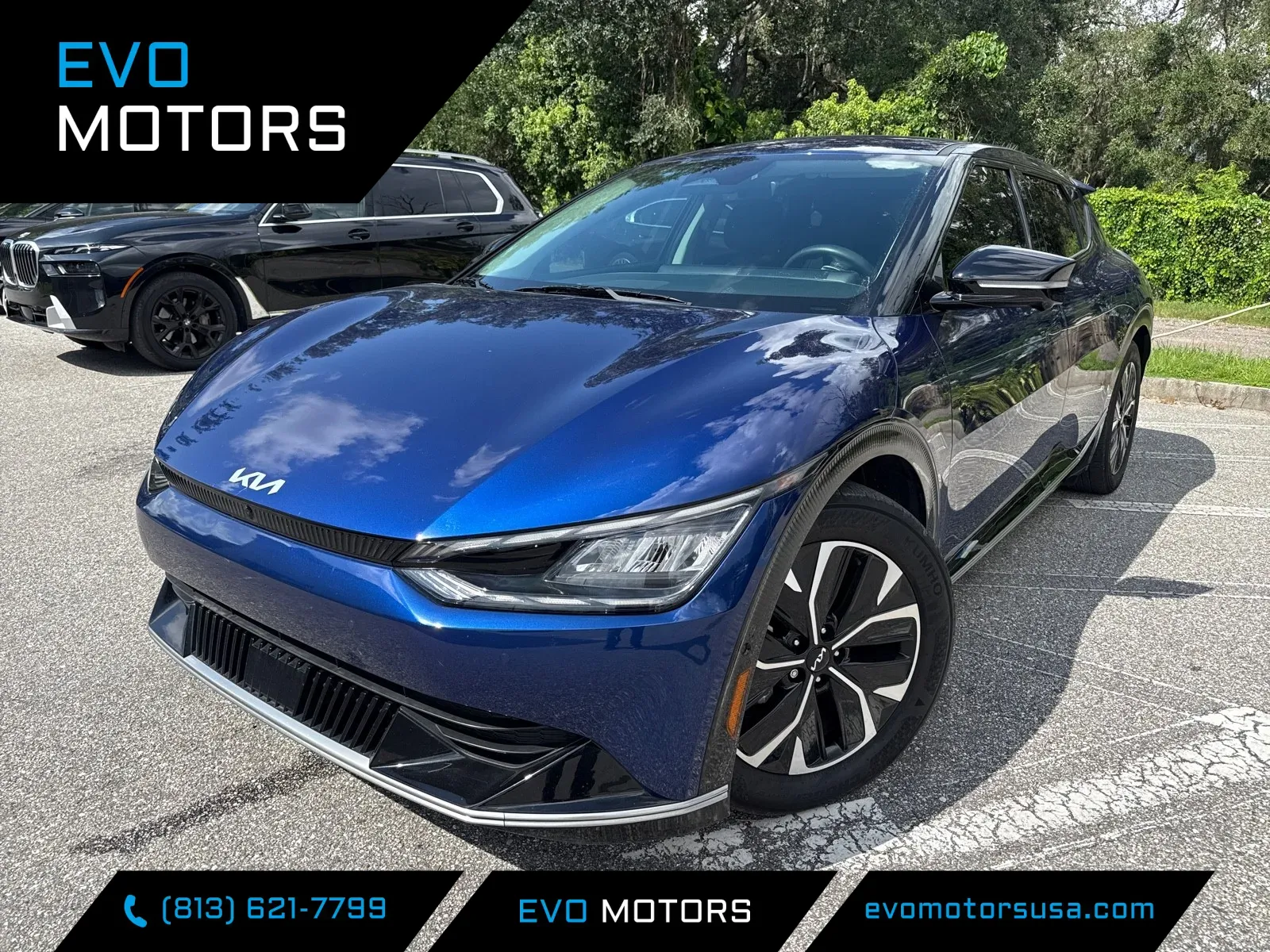 Blue 2023 Kia EV6 Wind TECHNOLOGY PACKAGE for sale in Seffner, FL
