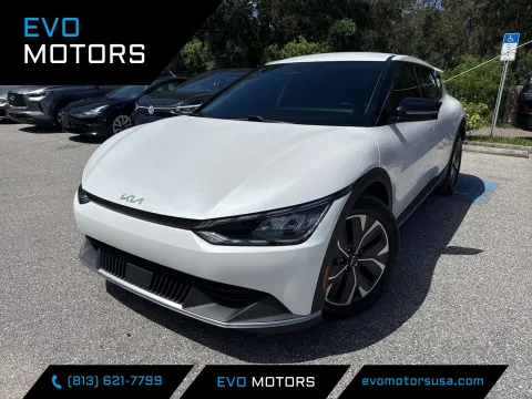 White 2024 Kia EV6 Light Long Range AWD for sale in Seffner, FL