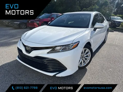 White 2019 Toyota Camry LE for sale in Seffner, FL