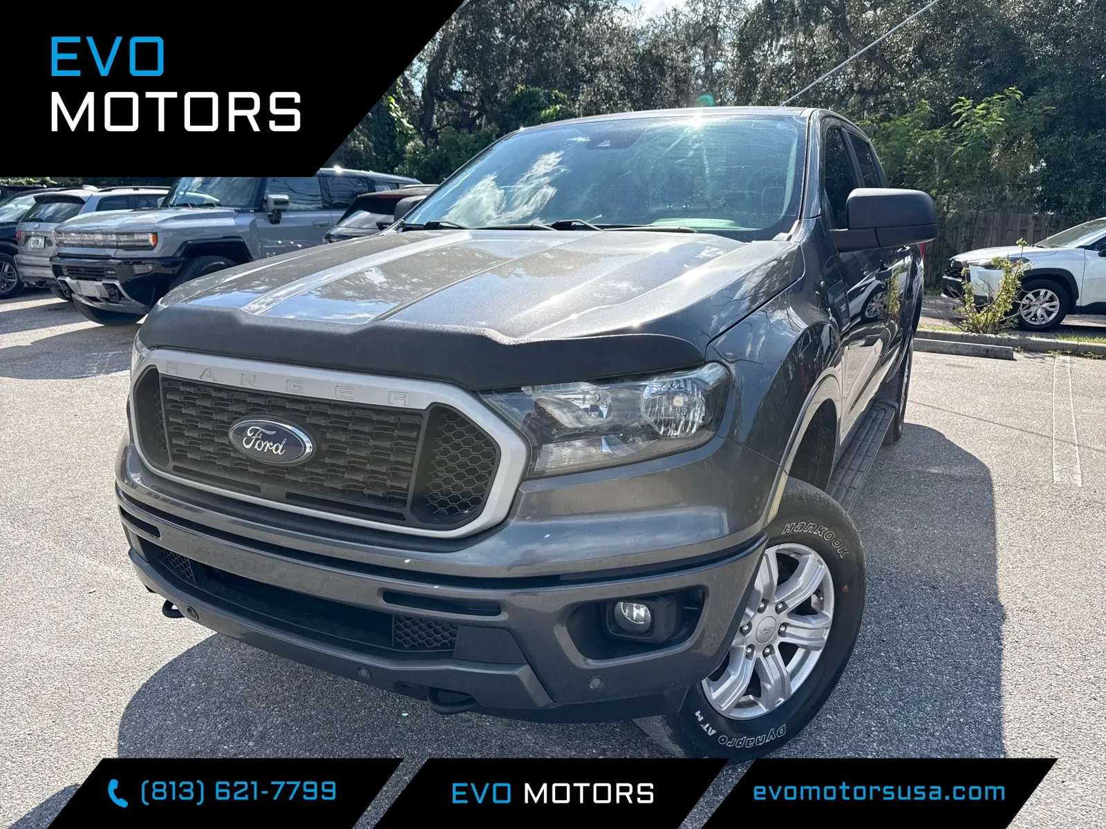 Gray 2019 Ford Ranger XLT Crew Cab Medium Bed for sale in Seffner, FL