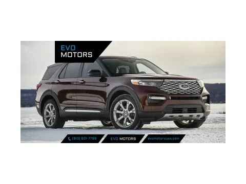 Gray 2021 Ford Explorer XLT for sale in Seffner, FL