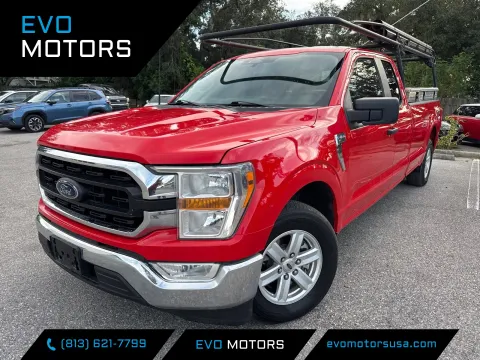 Red 2022 Ford F-150 XLT Extended Cab Long Bed w/Rear Doors for sale in Seffner, FL