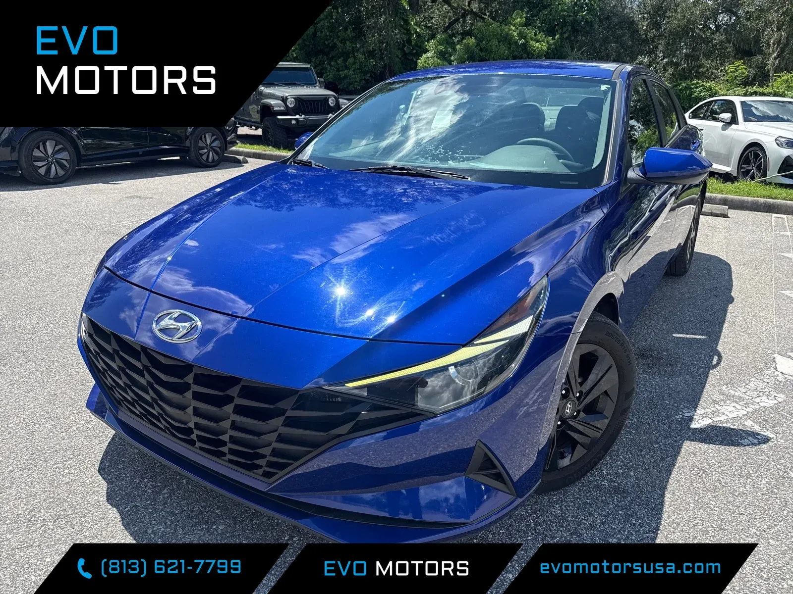 Blue 2021 Hyundai Elantra SEL for sale in Seffner, FL