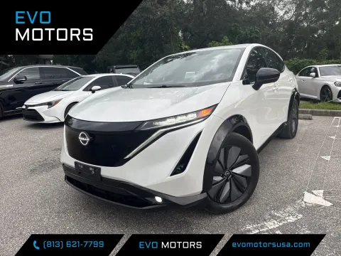 White 2024 Nissan ARIYA EVOLVE+ AWD W/PANO for sale in Seffner, FL