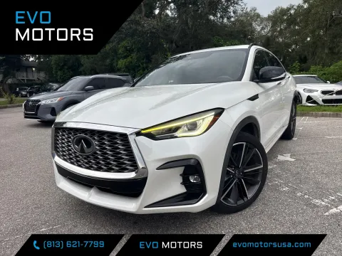 White 2023 INFINITI QX55 LUXE for sale in Seffner, FL