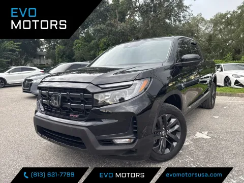 Black 2024 Honda Ridgeline Sport Crew Cab AWD for sale in Seffner, FL