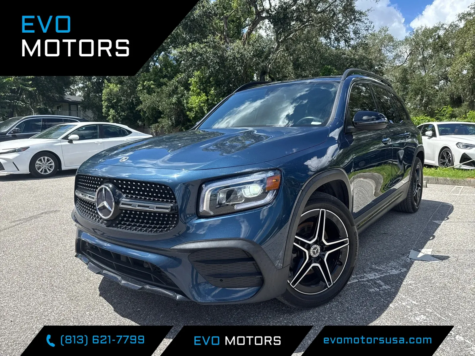 Blue 2022 Mercedes-Benz GLB 250 W/AMG LINE & NIGHT PKG. for sale in Seffner, FL
