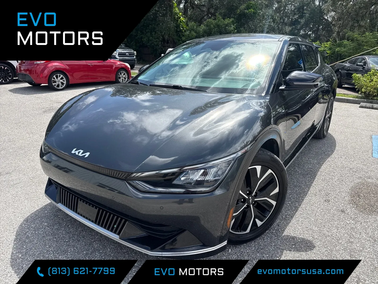 Gray 2023 Kia EV6 Wind for sale in Seffner, FL