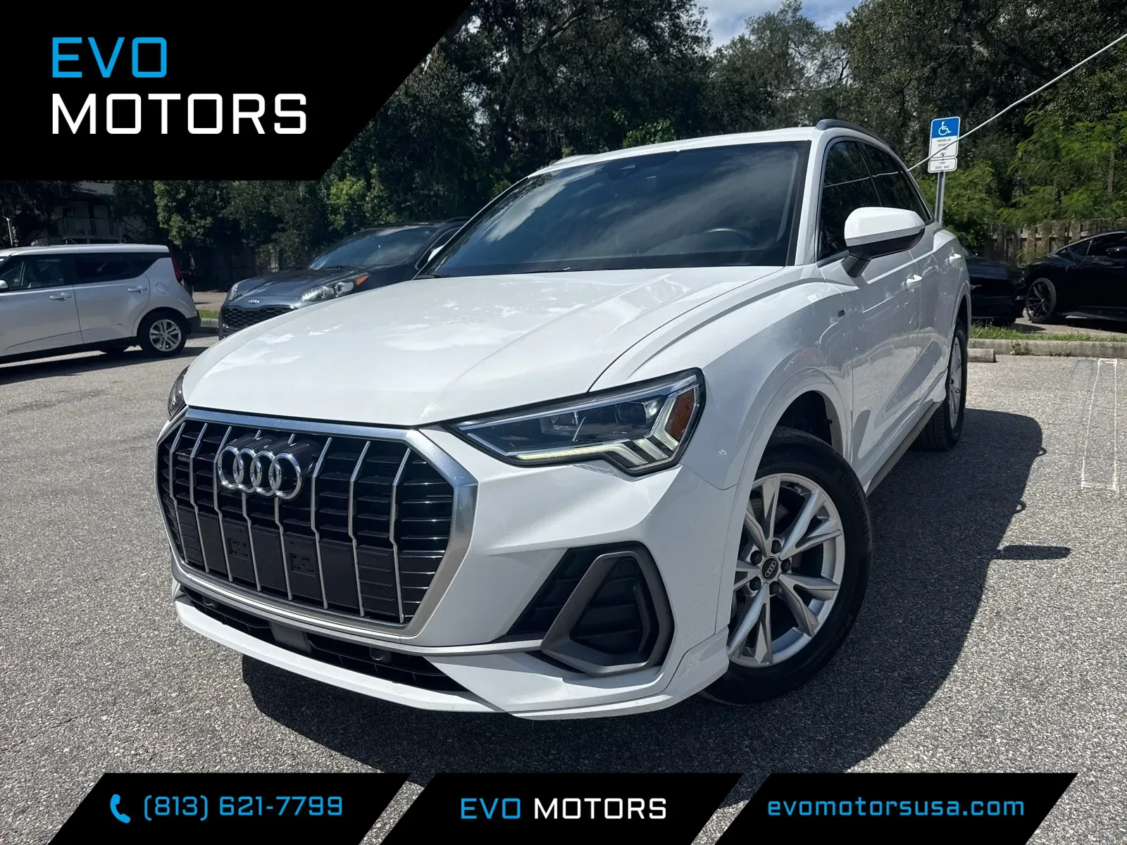 White 2024 Audi Q3 S line Premium AWD for sale in Seffner, FL