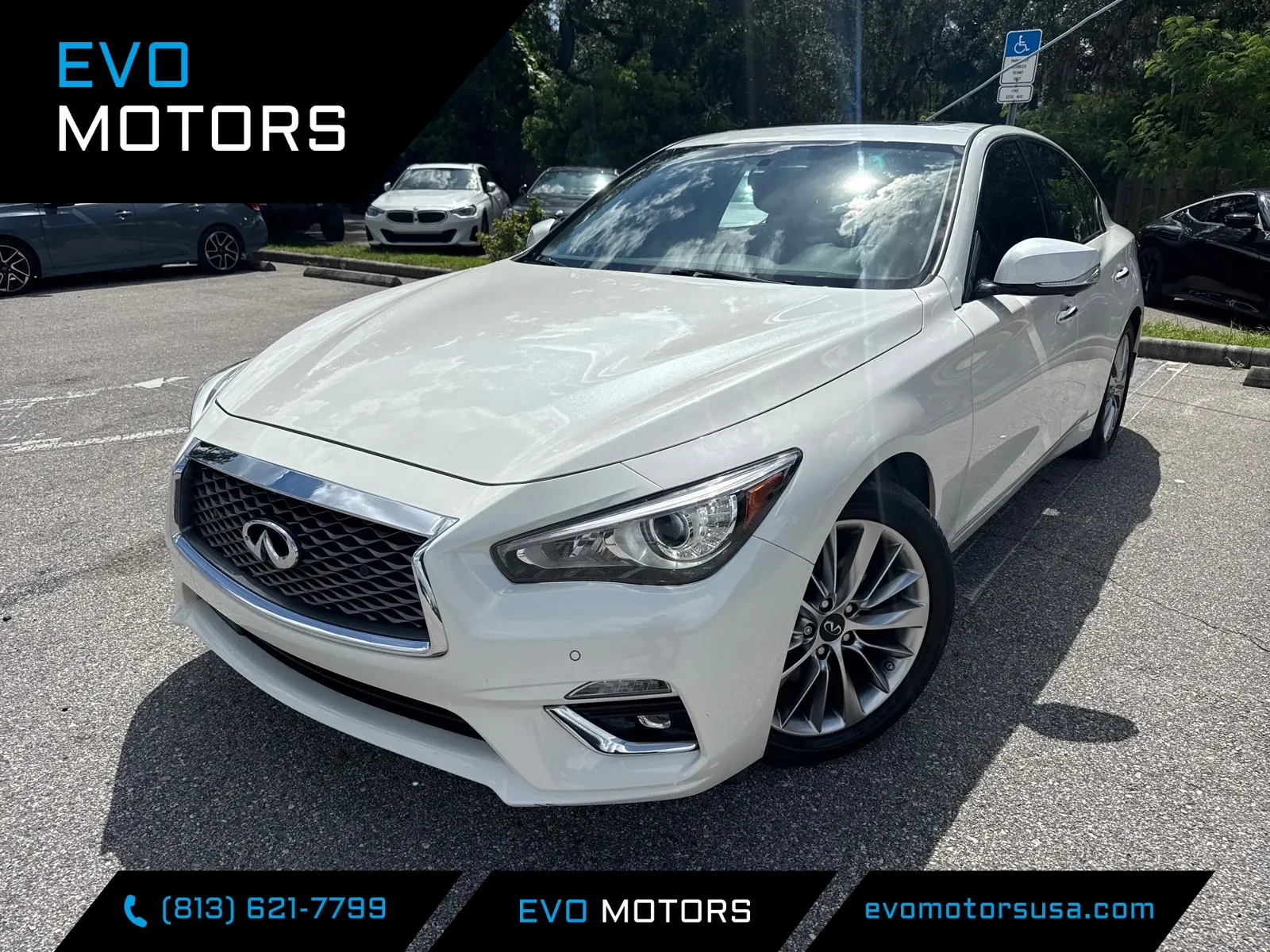 White 2022 INFINITI Q50 LUXE for sale in Seffner, FL