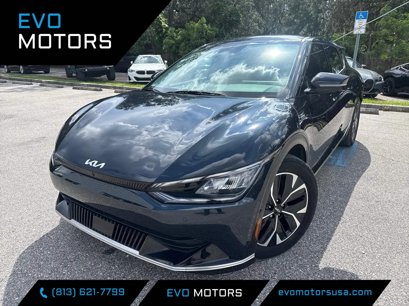 Blue 2023 Kia EV6 Wind for sale in Seffner, FL