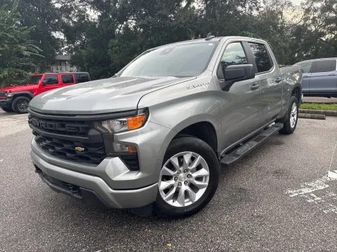 Photos of 2023 Chevrolet Silverado 1500 Custom Crew Cab Short Bed 1CX for sale in Seffner, FL at Evo Motors