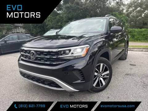 Black 2023 Volkswagen Atlas 2.0T SE for sale in Seffner, FL