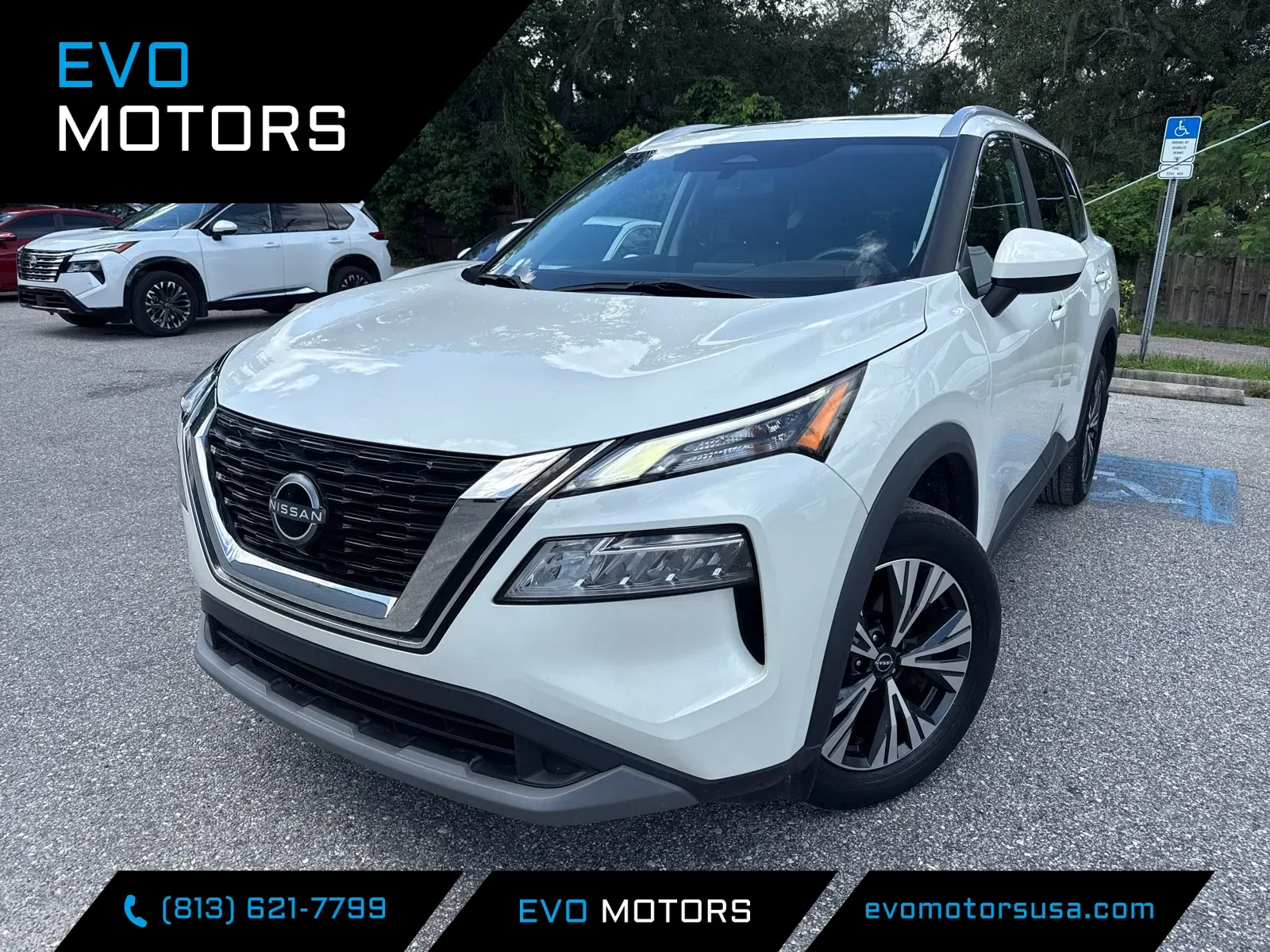White 2023 Nissan Rogue SV w/PREMIUM B PACKAGE * LTHR * PANO * for sale in Seffner, FL
