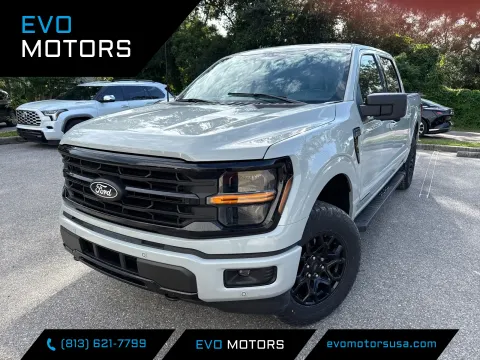 Gray 2024 Ford F-150 Hybrid XLT Crew Cab 4WD w/BLACK APPEARANCE PACKAGE for sale in Seffner, FL