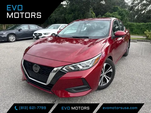 Red 2020 Nissan Sentra SV for sale in Seffner, FL