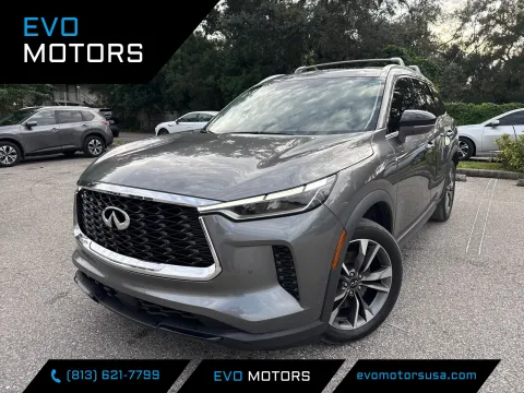 Gray 2023 INFINITI QX60 LUXE for sale in Seffner, FL