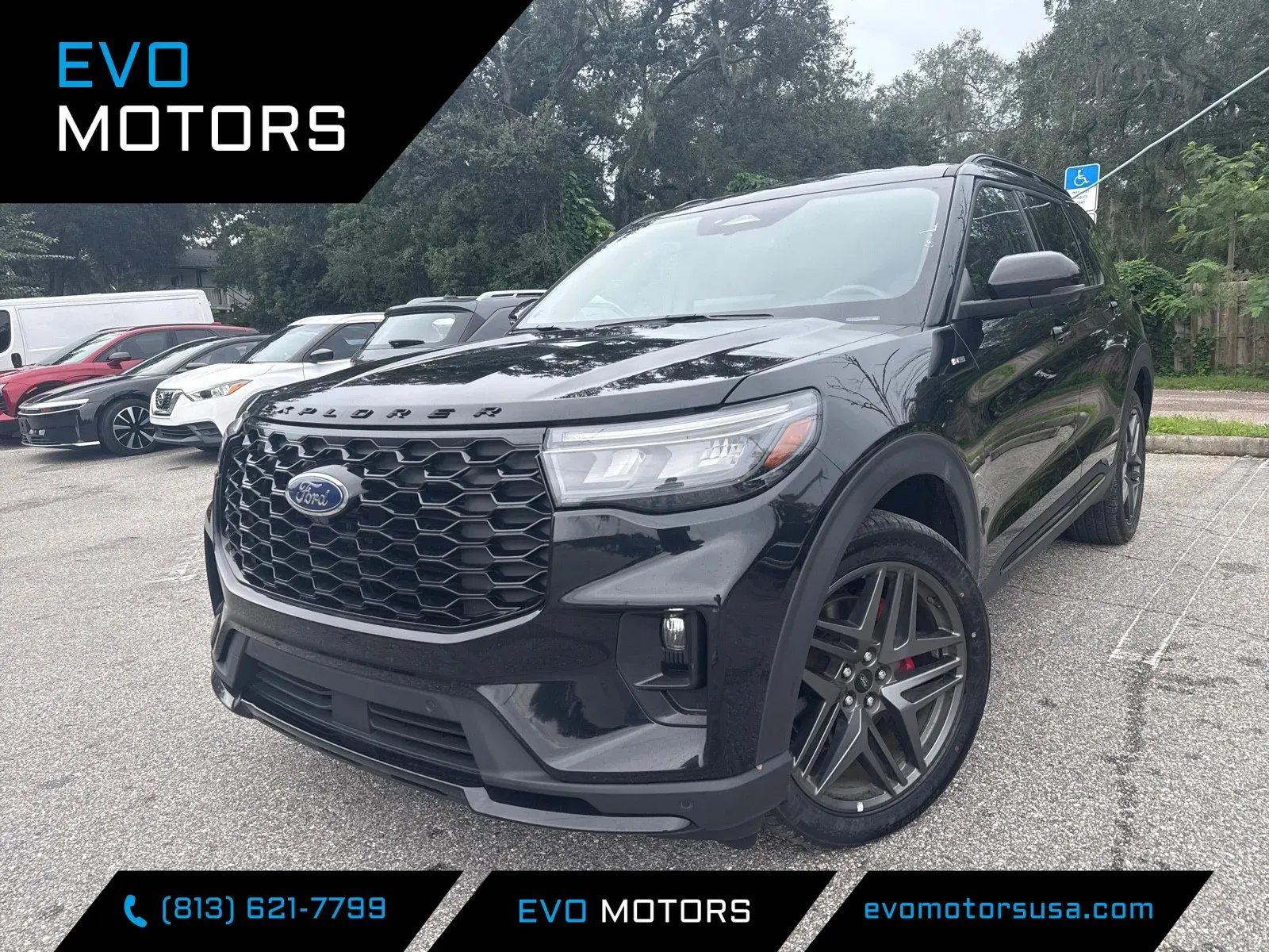 Black 2025 Ford Explorer ST-Line for sale in Seffner, FL