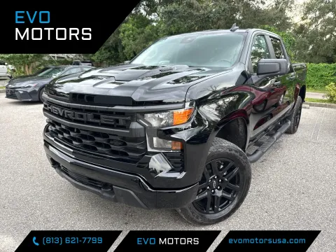 Black 2026 Chevrolet Silverado 1500 Custom Trail Boss Crew Cab 4X4 for sale in Seffner, FL