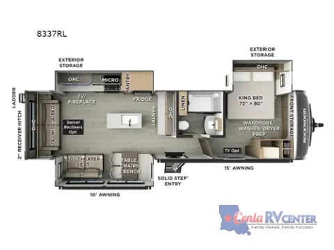 Photos of 2026 Forest River ROCKWOOD SIGNATURE 8337RL for sale in Alexandria, LA at Cenla RV Center - Alexandria