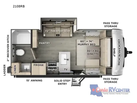 Photos of 2026 Forest River ROCKWOOD MINI 2108RB for sale in Alexandria, LA at Cenla RV Center - Alexandria