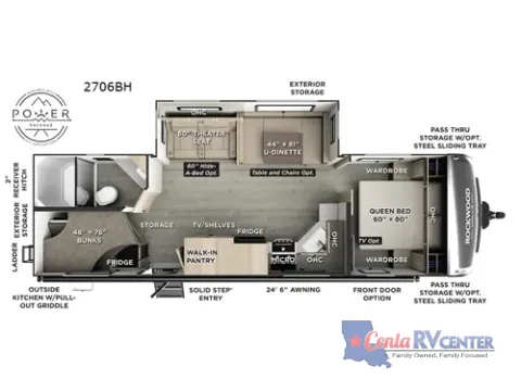 Photos of 2026 Forest River ROCKWOOD ULTRA LITE 2706BH for sale in Alexandria, LA at Cenla RV Center - Alexandria