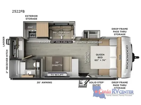 Photos of 2026 Forest River ROCKWOOD MINI 2522FB for sale in Alexandria, LA at Cenla RV Center - Alexandria