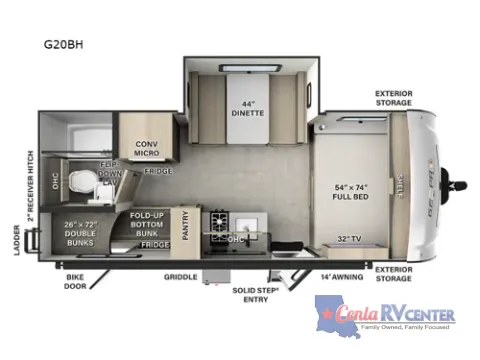 Photos of 2025 Forest River ROCKWOOD GEO PRO G20BH for sale in Alexandria, LA at Cenla RV Center - Alexandria