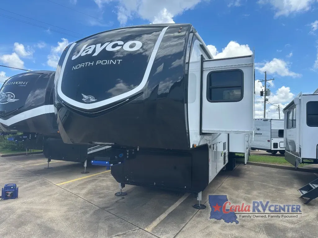 White 2026 Jayco NORTH POINT 381CKRE for sale in Monroe, LA
