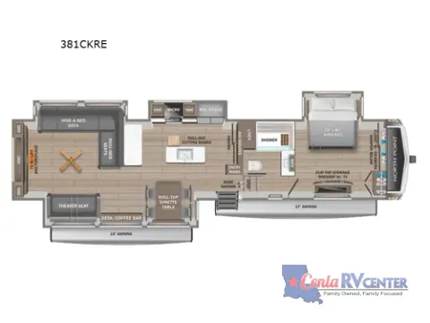 Photos of 2026 Jayco NORTH POINT 381CKRE for sale in Monroe, LA at Cenla RV Center - Monroe