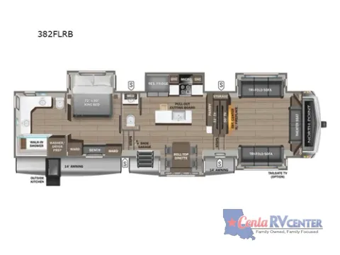 Photos of 2026 Jayco NORTH POINT 382FLRB for sale in Monroe, LA at Cenla RV Center - Monroe