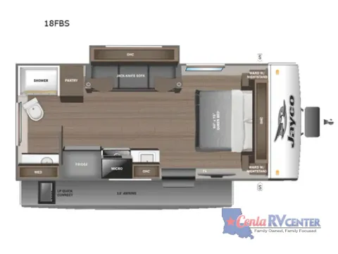 Photos of 2026 Jayco JAY FEATHER AIR 18FBS for sale in Monroe, LA at Cenla RV Center - Monroe