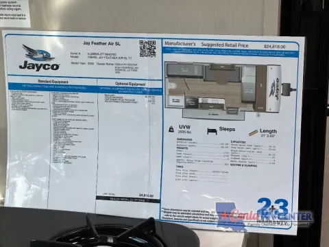 Another view of 2026 Jayco JAY FEATHER AIR 17BHSL for sale in Monroe, LA at Cenla RV Center - Monroe