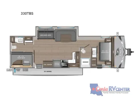 Photos of 2026 Jayco JAY FLIGHT SLX 330TBS for sale in Monroe, LA at Cenla RV Center - Monroe